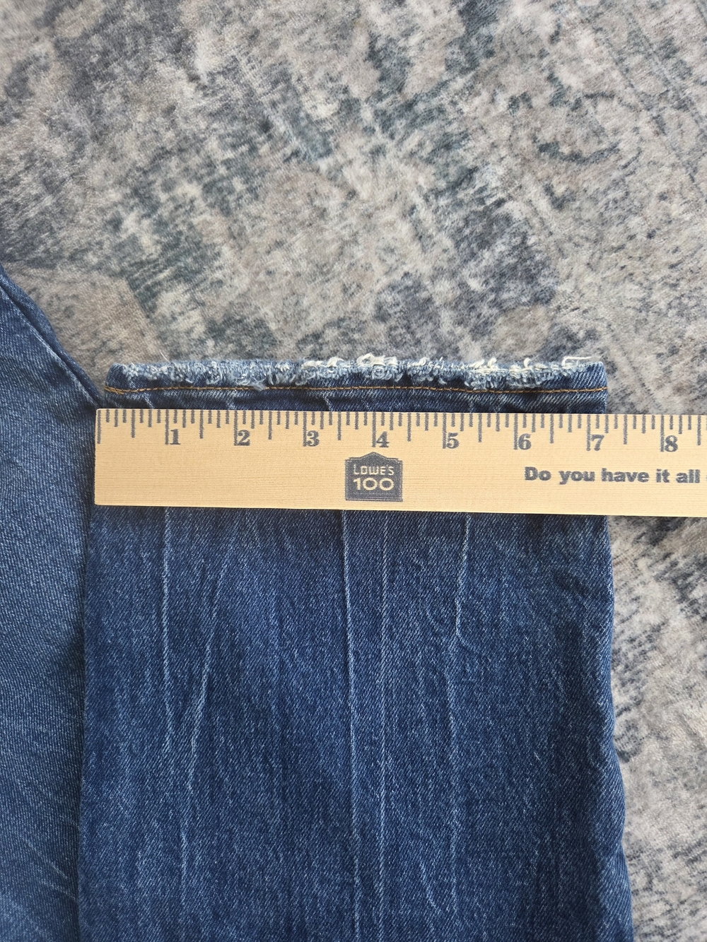 Abercrombie & Fitch Dark Blue Denim 90s Straight Ultra High Rise - Picture 4 of 9